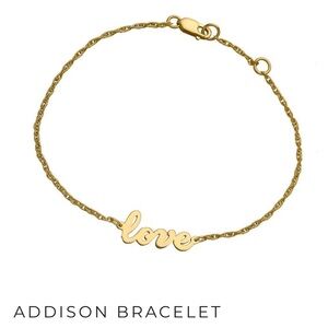Jennifer Zeuner Addison Rose Gold Love Bracelet